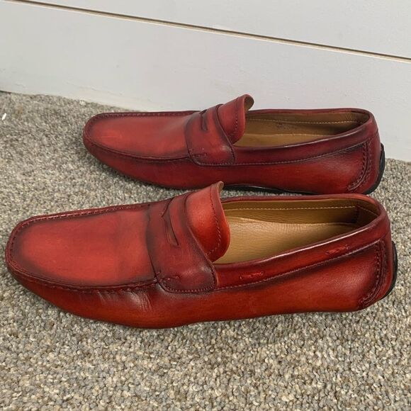 Mens Magnanni Dylan Leather Driving Shoe Slip On Nordstrom size 8 - Picture 4 of 14